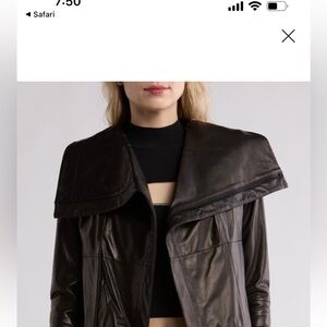 New authentic Alice and Olivia leather jacket